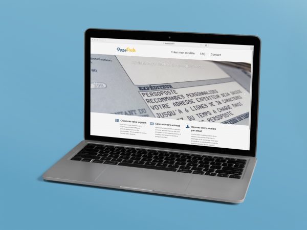 Persoposte : interface web pour personnalisation de produits postaux